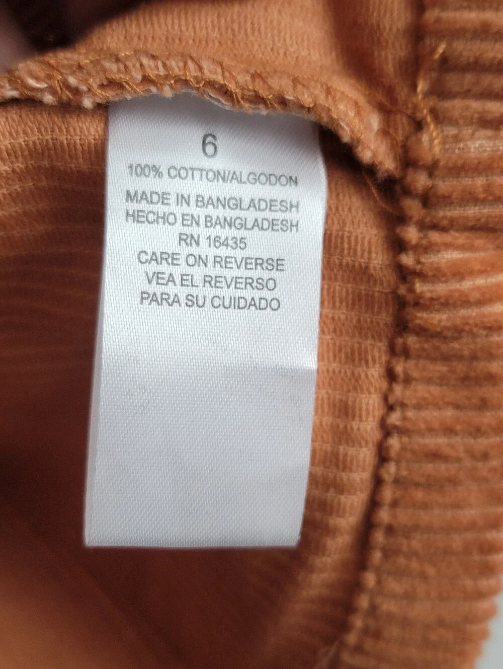 Tahari Girls 6 Carmel Brown Corduroy Pinafore Jumper Overall Dress Ric‎ Rac